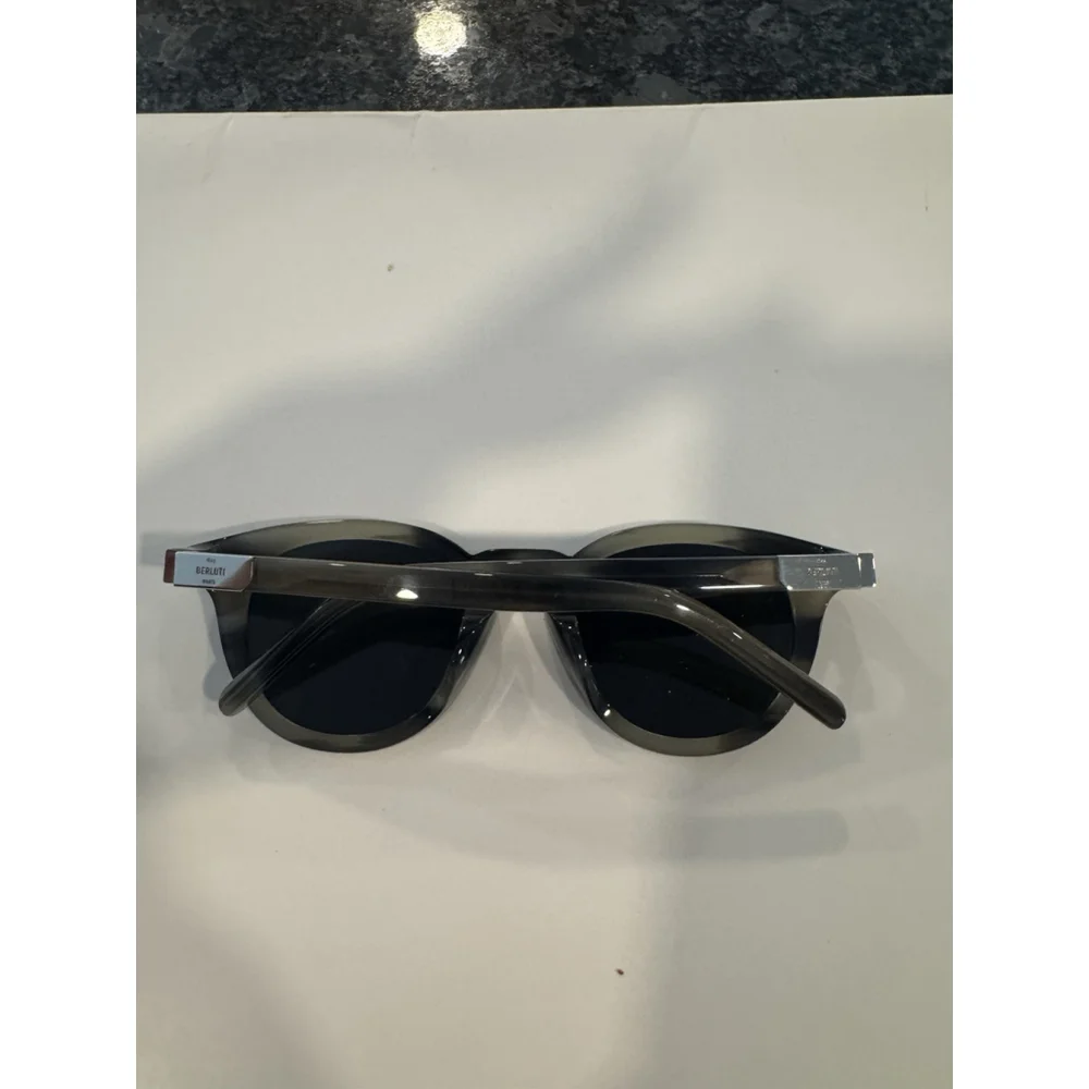Berluti Grey Marble Orange Mirror Sunglasses BL40001U 64V